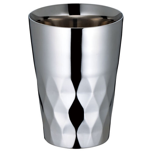 YUKIWA不锈钢花纹水杯370cc