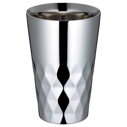 YUKIWA不锈钢花纹水杯270cc