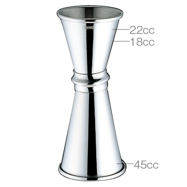 YUKIWA镜面30-60带刻度量酒器